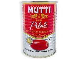 עגבניות שלמות מקולפות במיץ
400 גרם MUTTI